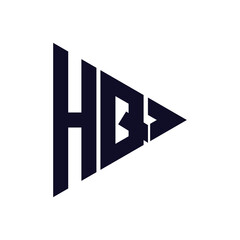 Obraz premium triangle letter logo design