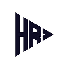 triangle letter logo design