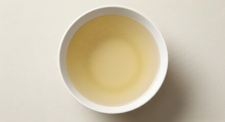 Delicate Broth In White Bowl Depicts Health Conscious Lifestyle