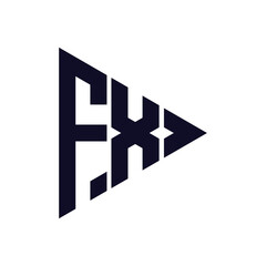 triangle letter logo design