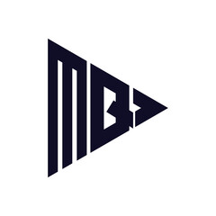 triangle letter logo design