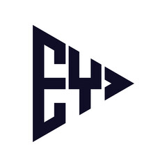 triangle letter logo design