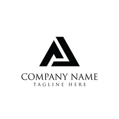 Letter A basic logo design