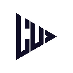 triangle letter logo design