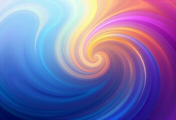 Fototapeta premium Rainbow swirl design, high quality