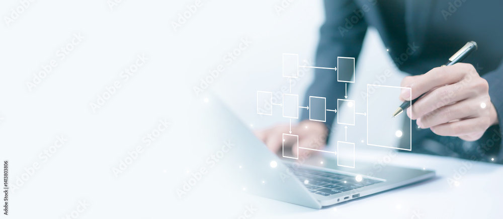 Wall mural a well-crafted diagram or flowchart can help streamline operations by providing a clear map of the p