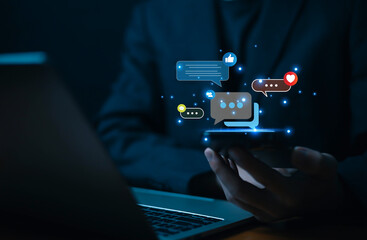 In this digital age, people use smartphones, laptops, and apps to access social media platforms that provide engaging content, creative posts, and strategic communications that drive marketing	
