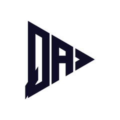 triangle letter logo design