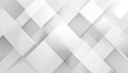 Abstract grayscale geometric pattern with overlapping squares.