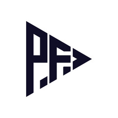 triangle letter logo design