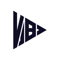 triangle letter logo design