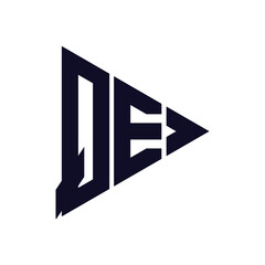 triangle letter logo design