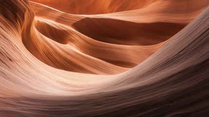 Obraz premium Antelope Canyon's Swirling Sands: A Symphony in Orange and Brown