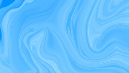 Serene Blue Abstract with Swirling Marble-like Patterns