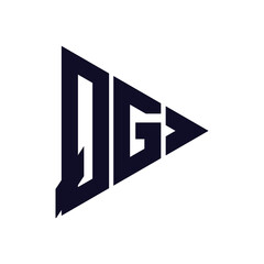 triangle letter logo design