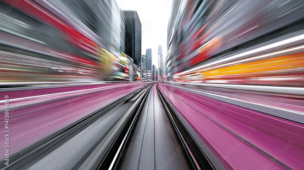 Poster dynamic multicolor abstract tech background symbolizing high speed global data transfer, ultra fast 