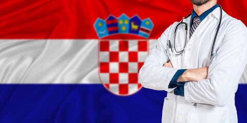 Croatia national health system. Croatia health and medical insurance concept