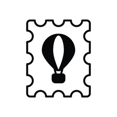 Stamp Collecting icon vector stock illustration