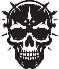skull death flat vector icon