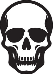 skull death flat vector icon