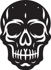 skull death flat vector icon