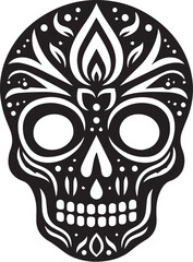 skull death flat vector icon