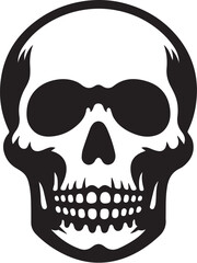 skull death flat vector icon