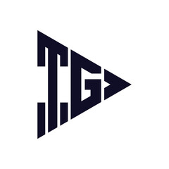 triangle letter logo design