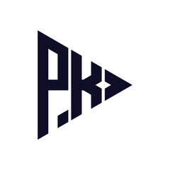 triangle letter logo design