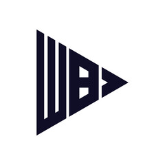 triangle letter logo design