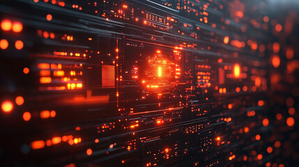 Futuristic digital interface with glowing AI hologram symbolizing the evolution of artificial intelligence technology virtual networks innovation data exchange and modern digital communication

