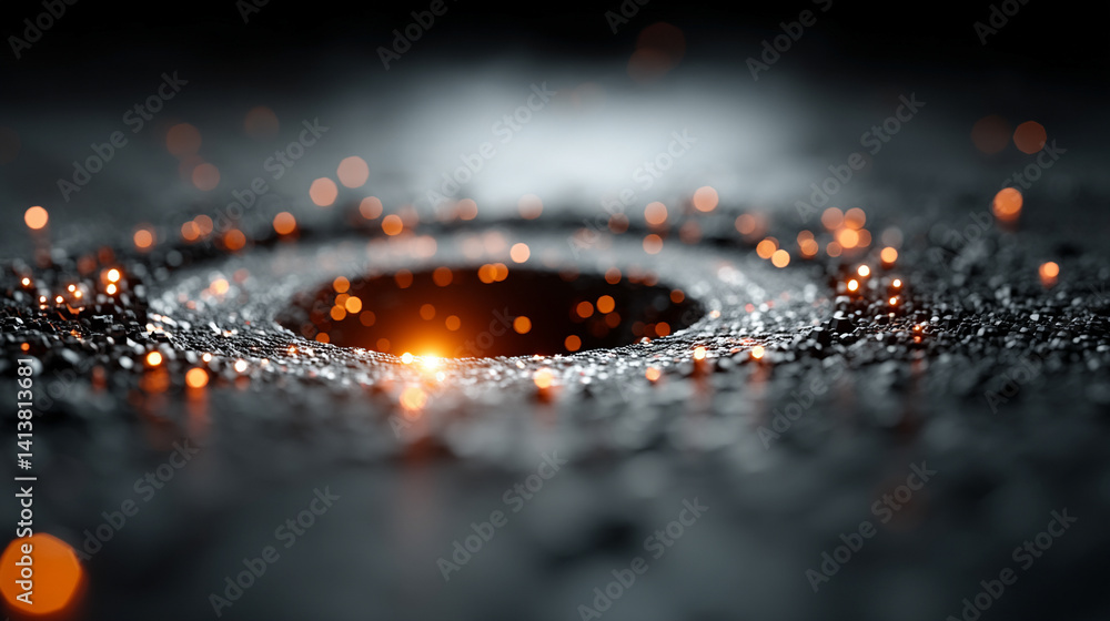 Aufkleber futuristic digital interface with glowing ai hologram symbolizing the evolution of artificial intell