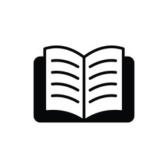 Reading icon vector stock illustration