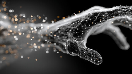 Futuristic digital interface with glowing AI hologram symbolizing the evolution of artificial intelligence technology virtual networks innovation data exchange and modern digital communication

