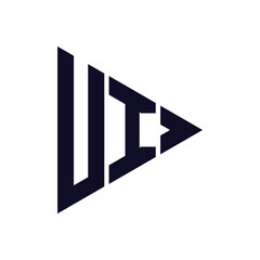 triangle letter logo design