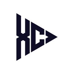 Obraz premium triangle letter logo design