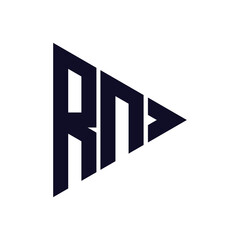 triangle letter logo design