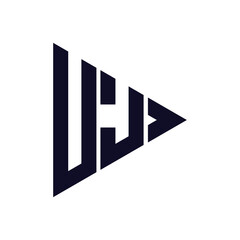 triangle letter logo design