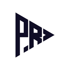 triangle letter logo design