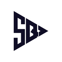 triangle letter logo design