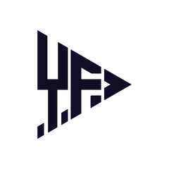 triangle letter logo design