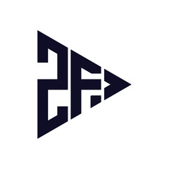 Obraz premium triangle letter logo design