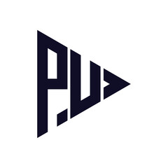 triangle letter logo design