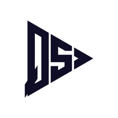 triangle letter logo design