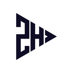 triangle letter logo design