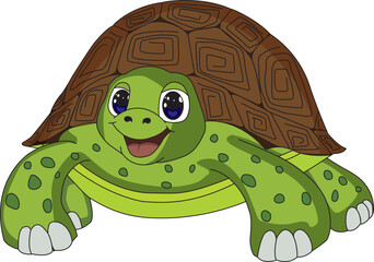Cute Sea Turtle Animal Vector