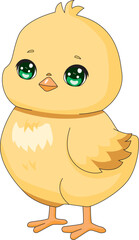 Baby Chicken Vector Cartoon Illustration Mascot