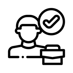 checklist line icon
