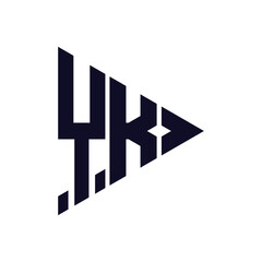 triangle letter logo design