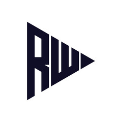 triangle letter logo design